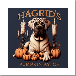 Hagrid's Pumpkin Vintage Mastiff Dog Fang Posters and Art